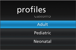 Masimo - Rad-97 - Configurable patient profile settings